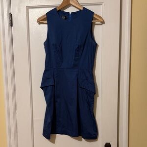 Chic Navy Sleeveless Mini Dress